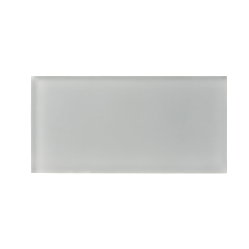 Gray 3x6 Matte Subway Glass Tile (40 pack, 5 sq ft/case)