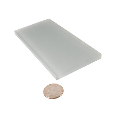 Gray 3x6 Matte Subway Glass Tile (40 pack, 5 sq ft/case) - Sample
