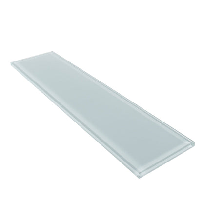 Gray 4x16 Subway Glossy Glass Tile (12 pack, 5.33 sq ft/case) - Sample