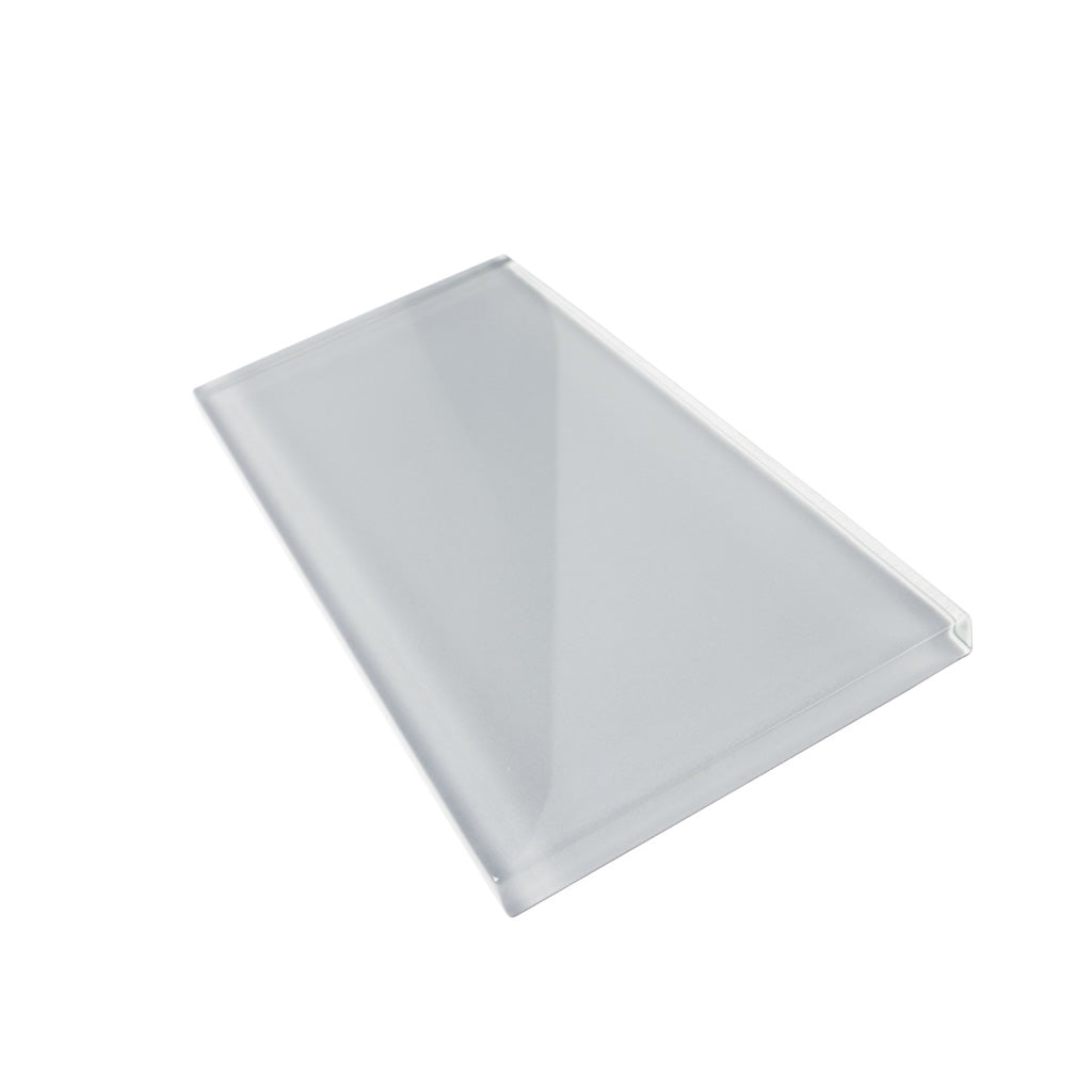 Gray 3x6 Glossy Subway Glass Tile (40 pack, 5 sq ft/case)