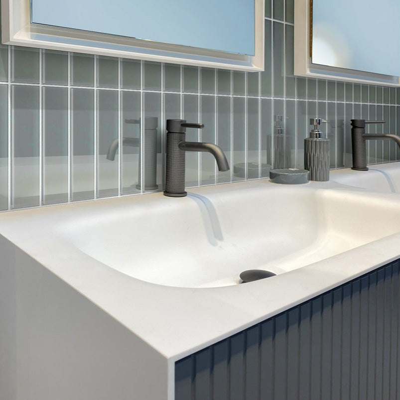 Stone Blue 3x12 Glossy Subway Glass Tile (20 pack, 5 sq ft/case)