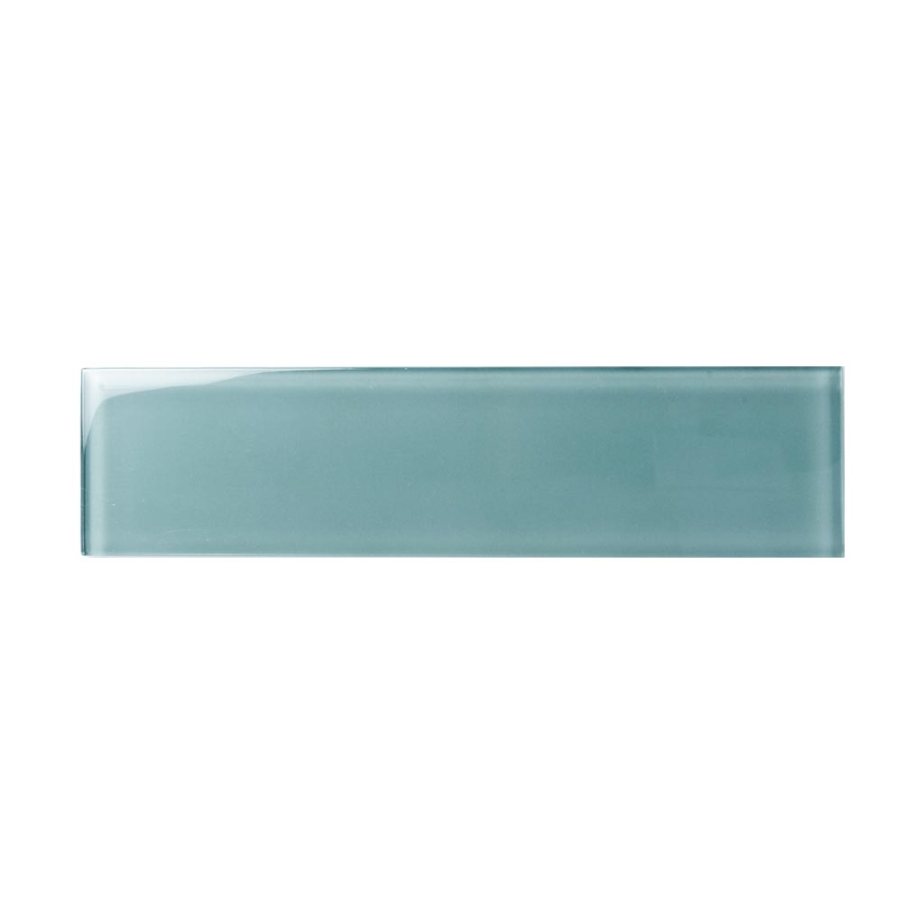 Stone Blue 3x12 Glossy Subway Glass Tile (20 pack, 5 sq ft/case) - Sample