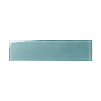 Stone Blue 3x12 Glossy Subway Glass Tile (20 pack, 5 sq ft/case) - Sample