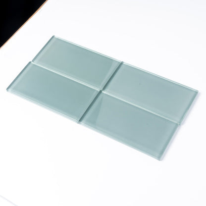 Stone Blue 3x6 Glossy Subway Glass Tile (40 pack, 5 sq ft/case)