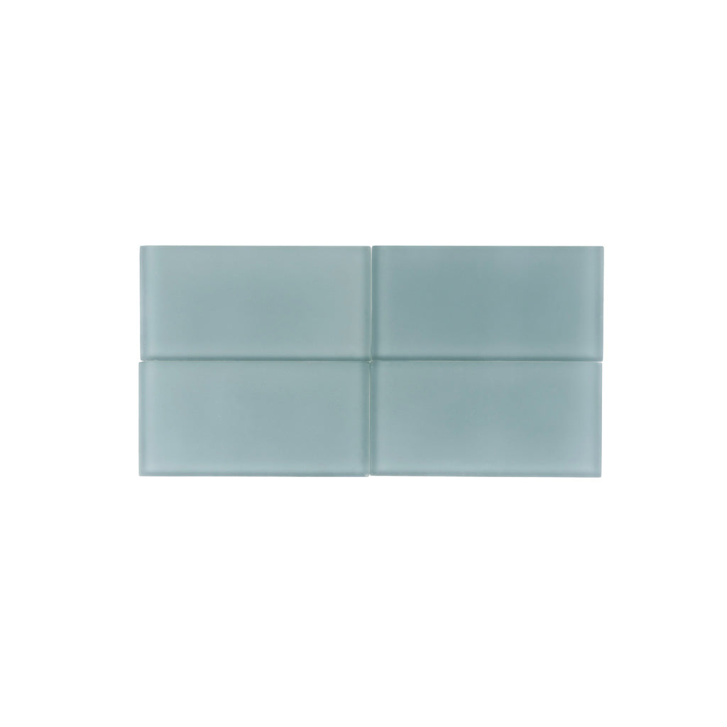 Stone Blue 3x6 Matte Subway Glass Tile (40 pack, 5 sq ft/case)
