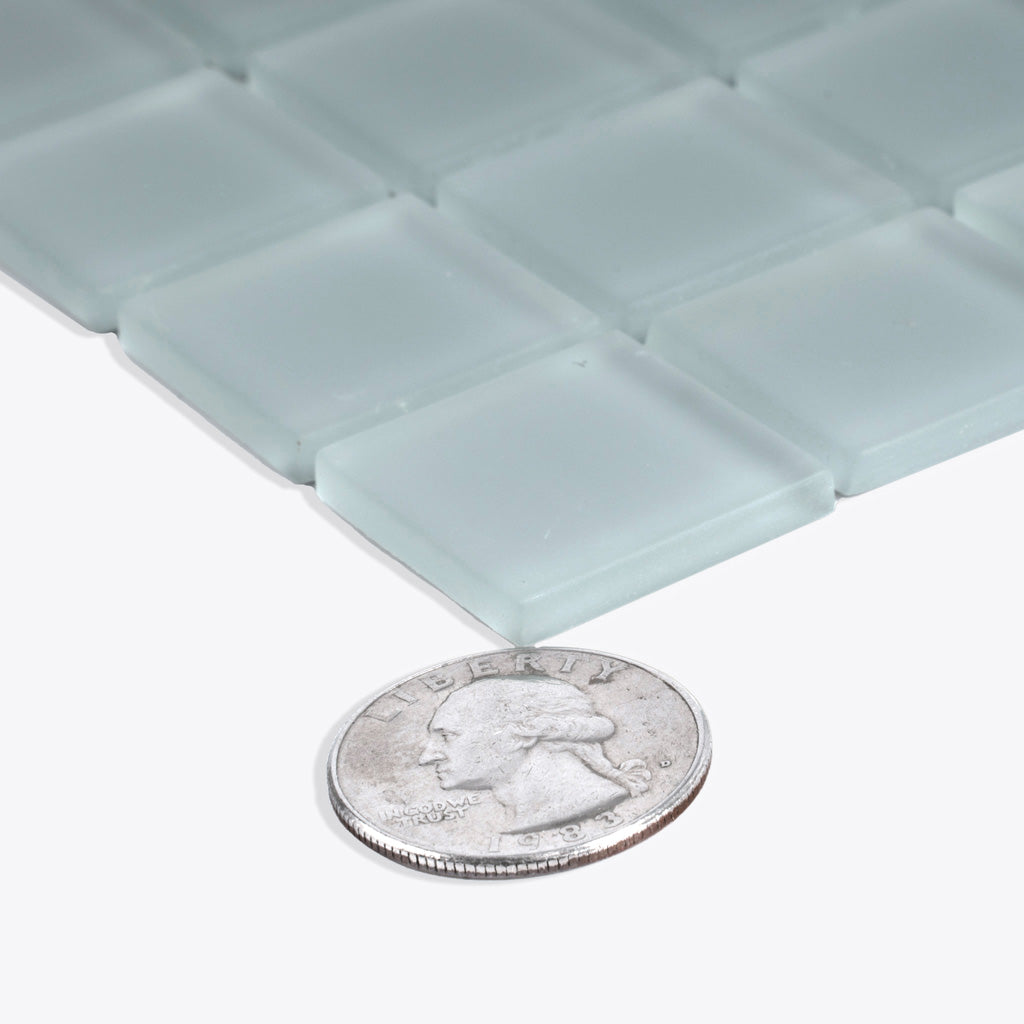 Stone Blue 12x12 Matte Square Glass Mosaic Tile (10 pack, 9.67 sq ft/case)
