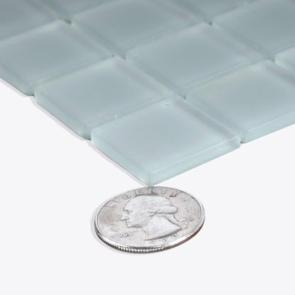 Stone Blue 12x12 Matte Square Glass Mosaic Tile (10 pack, 9.67 sq ft/case) - Sample