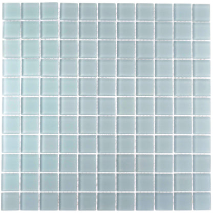 Stone Blue 12x12 Matte Square Glass Mosaic Tile (10 pack, 9.67 sq ft/case)