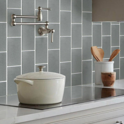 Stone Blue 3x6 Matte Subway Glass Tile (40 pack, 5 sq ft/case)