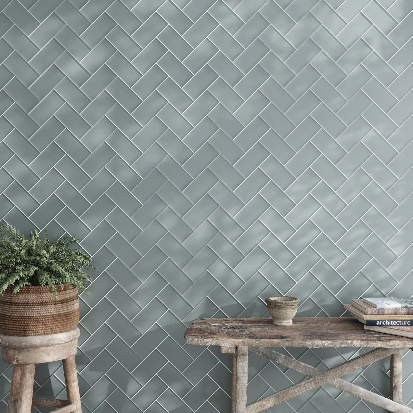 Stone Blue 3x6 Matte Subway Glass Tile (40 pack, 5 sq ft/case)