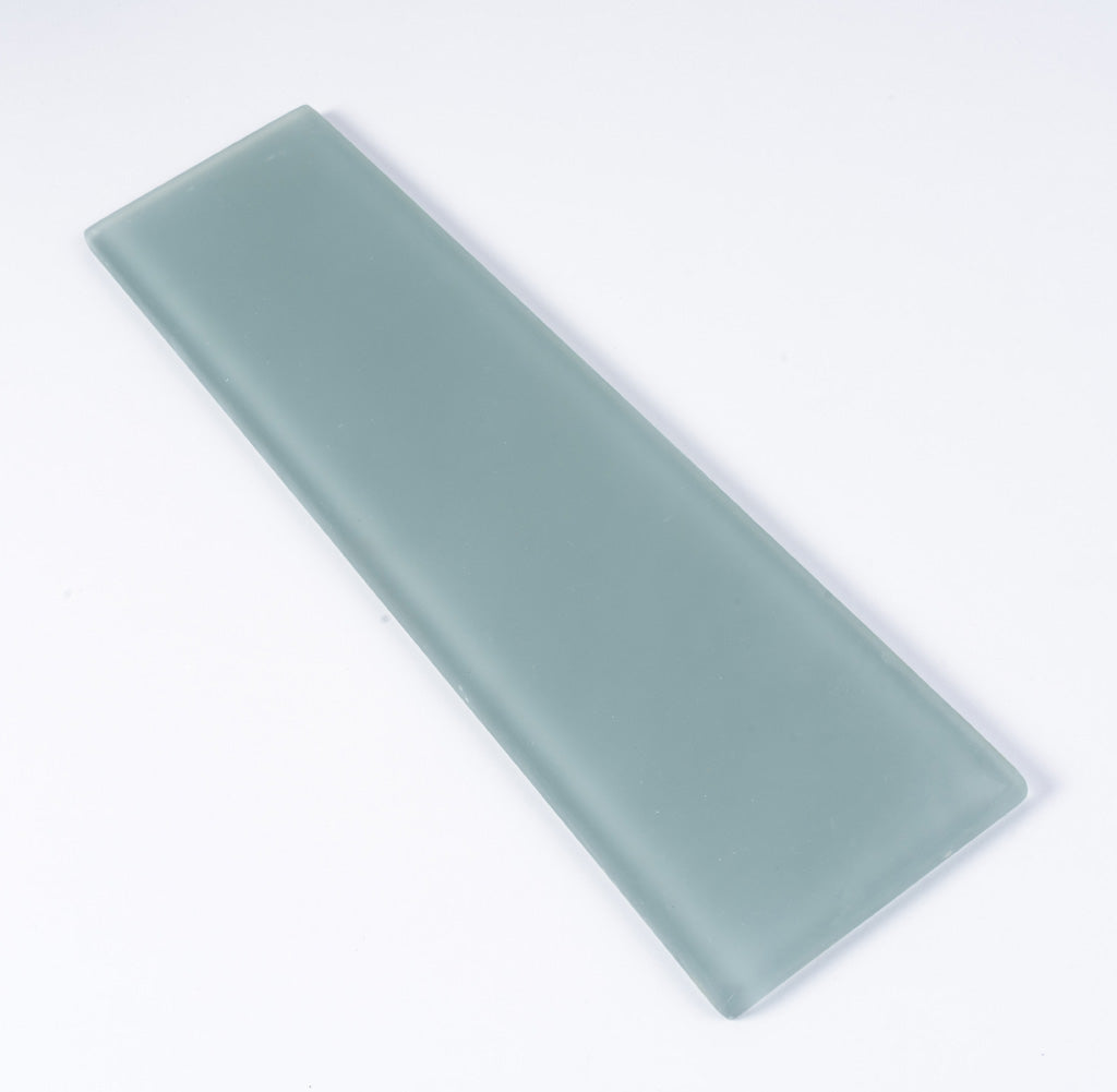 Stone Blue 3x12 Matte Subway Glass Tile (20 pack, 5 sq ft/case)