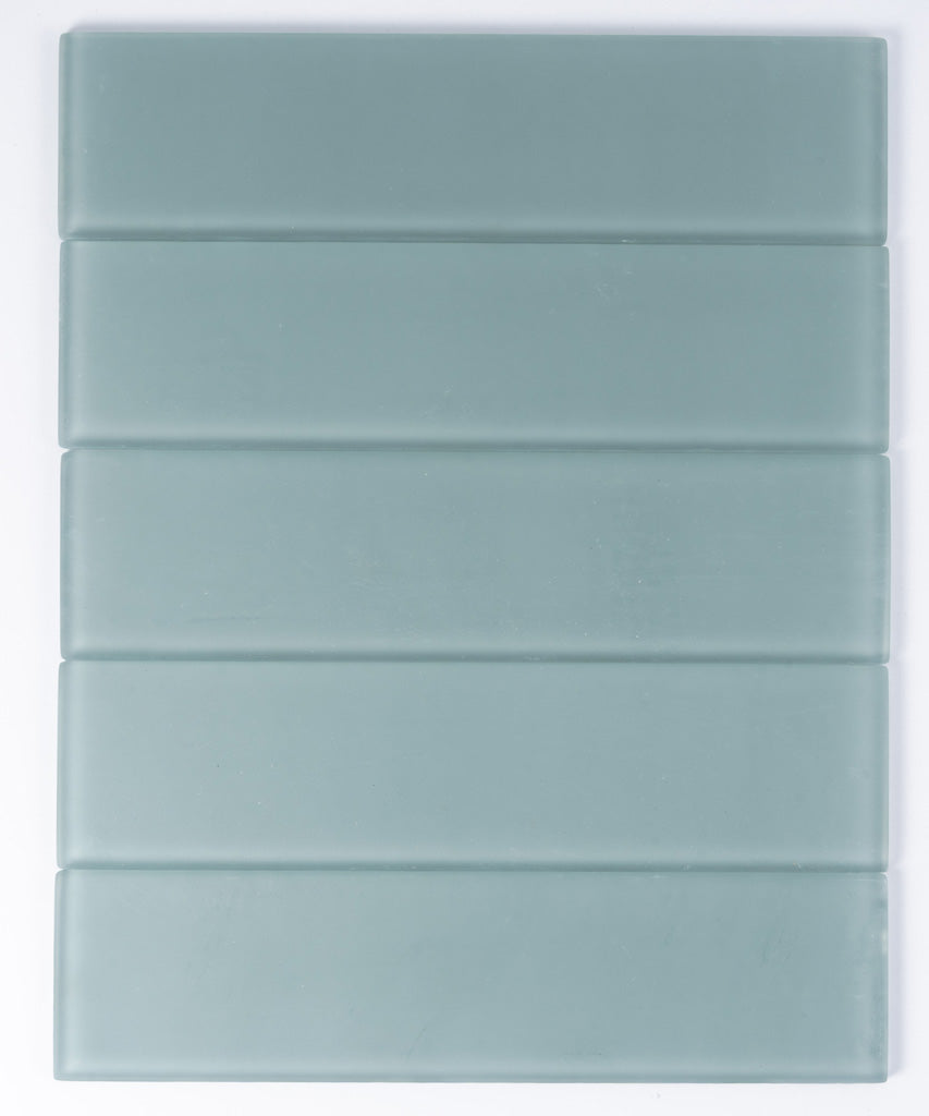 Stone Blue 3x12 Matte Subway Glass Tile (20 pack, 5 sq ft/case)