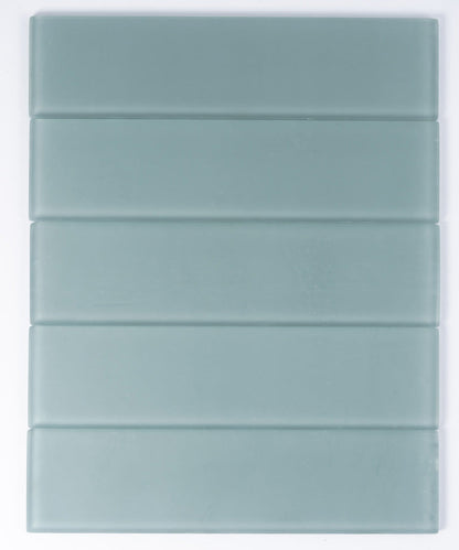 Stone Blue 3x12 Matte Subway Glass Tile (20 pack, 5 sq ft/case)