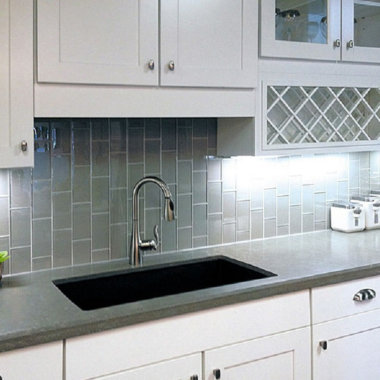 Stone Blue 3x6 Glossy Subway Glass Tile (40 pack, 5 sq ft/case)