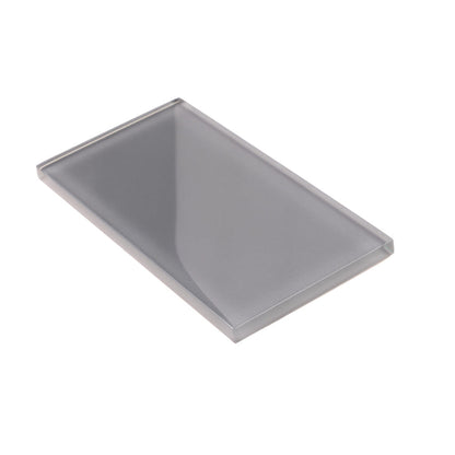 Coin Gray 3x6 Glossy Subway Glass Tile (40 pack, 5 sq ft/case)