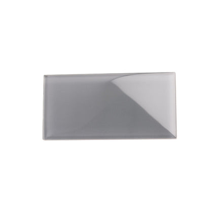 Coin Gray 3x6 Glossy Subway Glass Tile (40 pack, 5 sq ft/case)