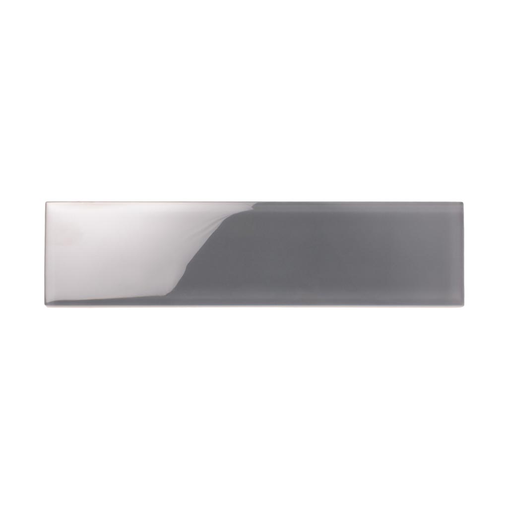 Coin Gray 3x12 Glossy Subway Glass Tile (20 pack, 5 sq ft/case) - Sample