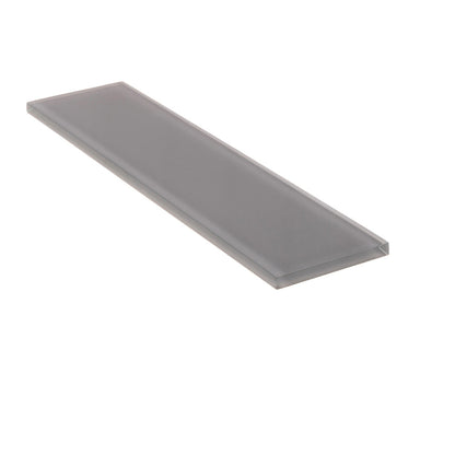 Coin Gray 3x12 Glossy Subway Glass Tile (20 pack, 5 sq ft/case)