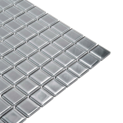 Coin Gray 12x12 Glossy Square Glass Mosaic Tile (10 pack, 9.67 sq ft/case) - Sample
