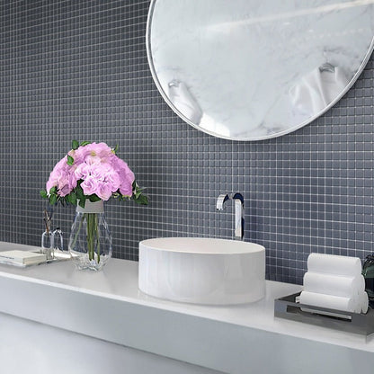 Coin Gray 12x12 Matte Square Glass Mosaic Tile (10 pack, 9.67 sq ft/case)