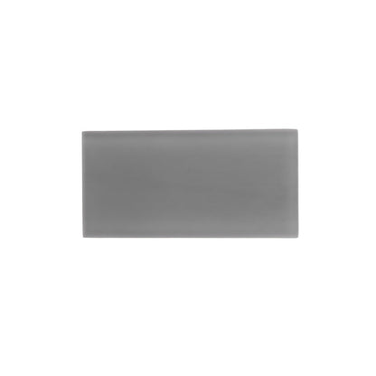 Coin Gray 3x6 Matte Subway Glass Tile (40 pack, 5 sq ft/case)