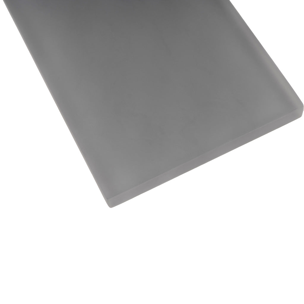 Coin Gray 3x6 Matte Subway Glass Tile (40 pack, 5 sq ft/case)