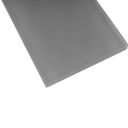 Coin Gray 3x6 Matte Subway Glass Tile (40 pack, 5 sq ft/case)