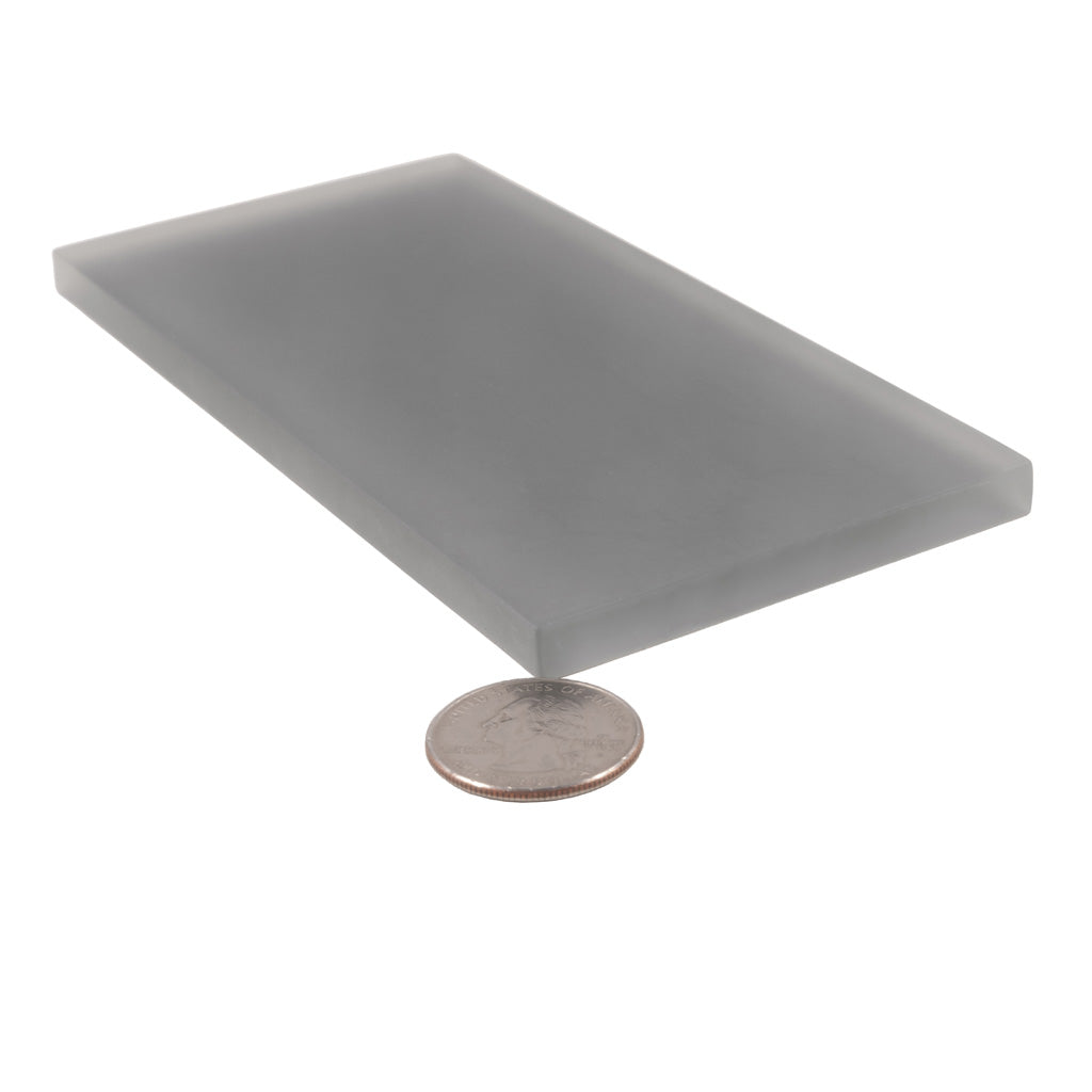Coin Gray 3x6 Matte Subway Glass Tile (40 pack, 5 sq ft/case) - Sample