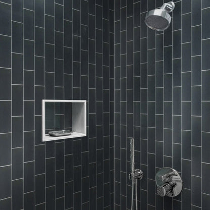 Coin Gray 3x6 Matte Subway Glass Tile (40 pack, 5 sq ft/case)