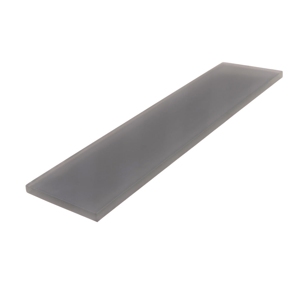Coin Gray 3x12 Matte Subway Glass Tile (20 pack, 5 sq ft/case)