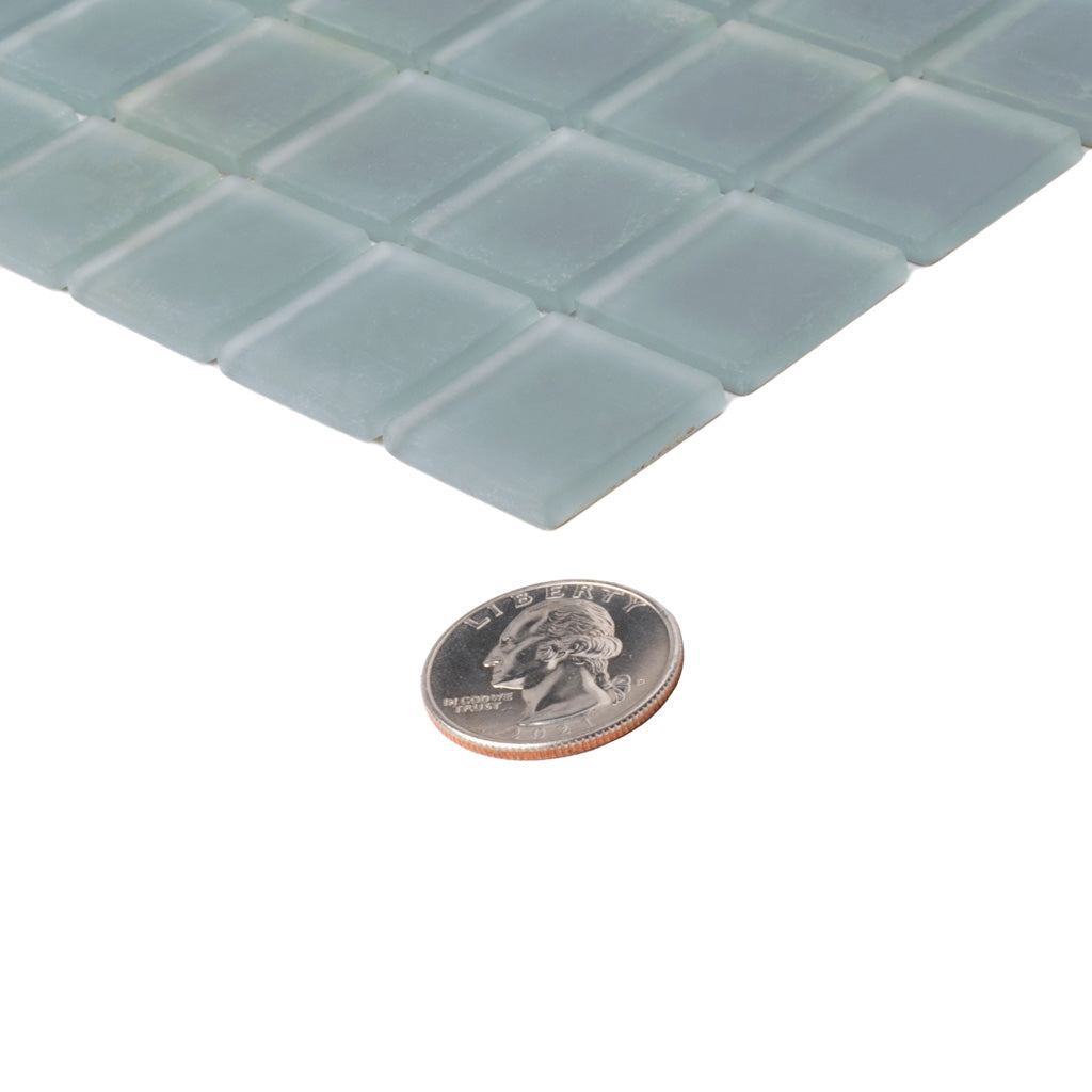 Coin Gray 12x12 Matte Square Glass Mosaic Tile (10 pack, 9.67 sq ft/case)