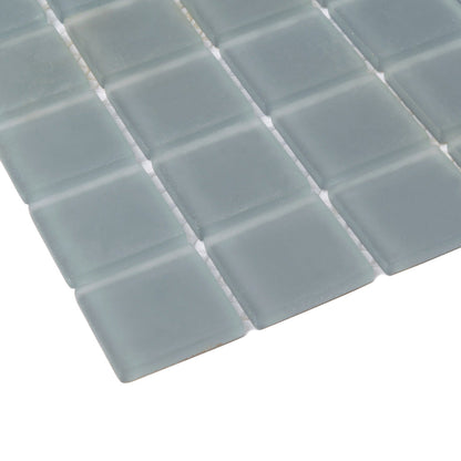 Coin Gray 12x12 Matte Square Glass Mosaic Tile (10 pack, 9.67 sq ft/case)