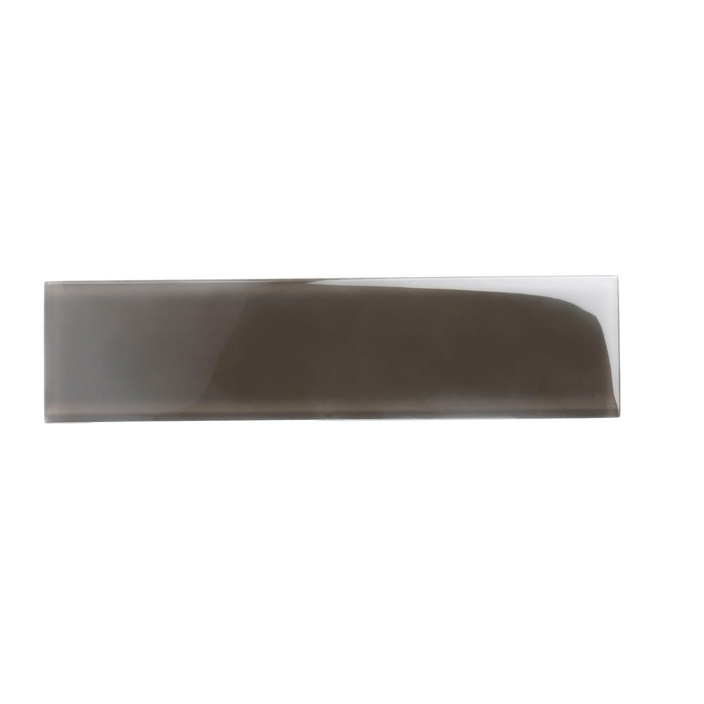 Ash Gray 3x12 Glossy Subway Glass Tile (20 pack, 5 sq ft/case)