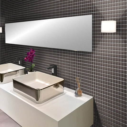 Ash Gray 12x12 Matte Square Glass Mosaic Tile (10 pack, 9.67 sq ft/case)
