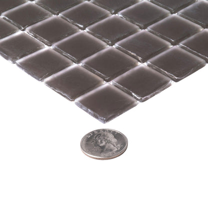 Ash Gray 12x12 Matte Square Glass Mosaic Tile (10 pack, 9.67 sq ft/case)