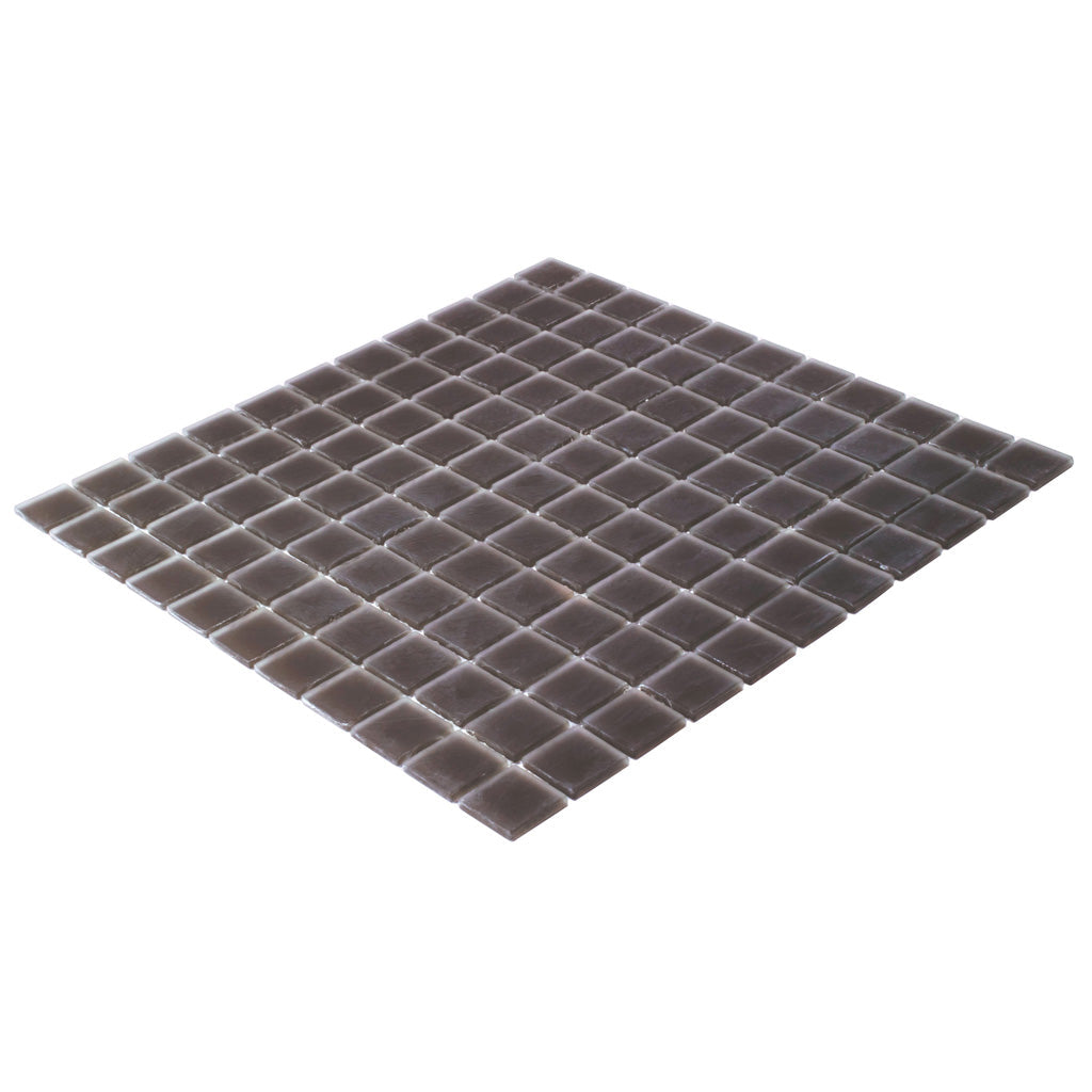 Ash Gray 12x12 Matte Square Glass Mosaic Tile (10 pack, 9.67 sq ft/case)