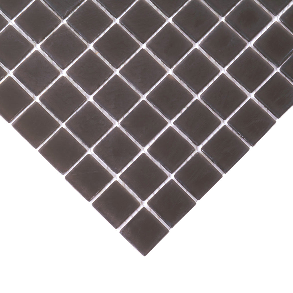 Ash Gray 12x12 Matte Square Glass Mosaic Tile (10 pack, 9.67 sq ft/case)