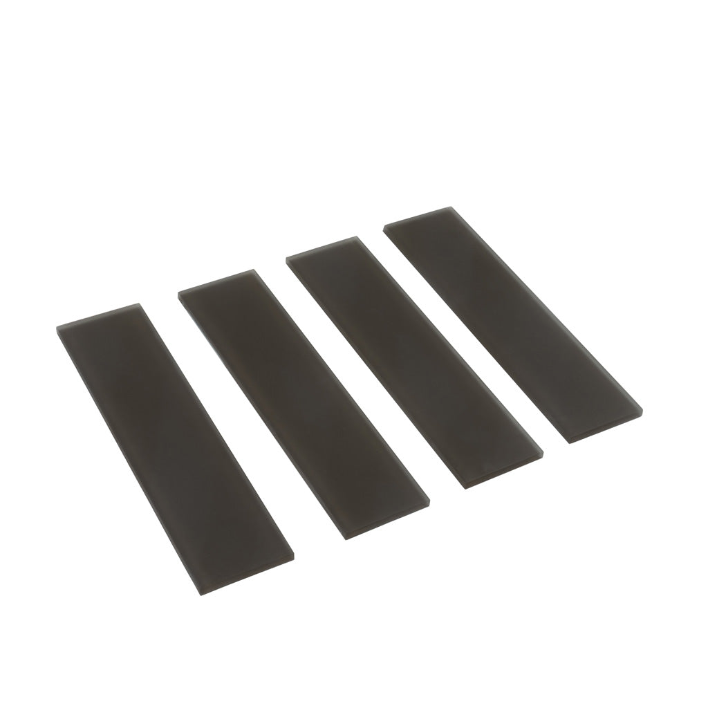 Ash Gray 3x12 Matte Subway Glass Tile (20 pack, 5 sq ft/case) - Sample