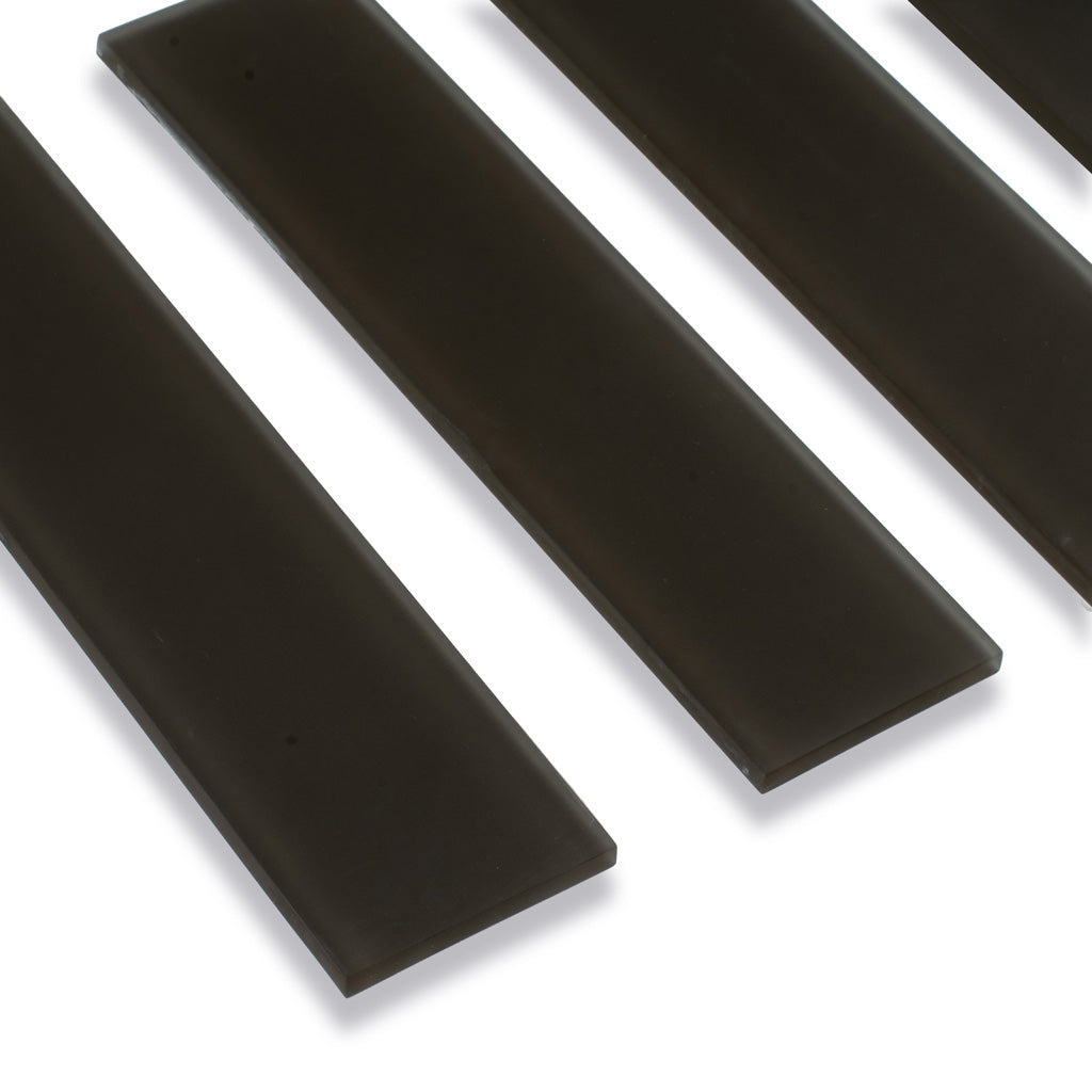 Ash Gray 3x12 Matte Subway Glass Tile (20 pack, 5 sq ft/case) - Sample