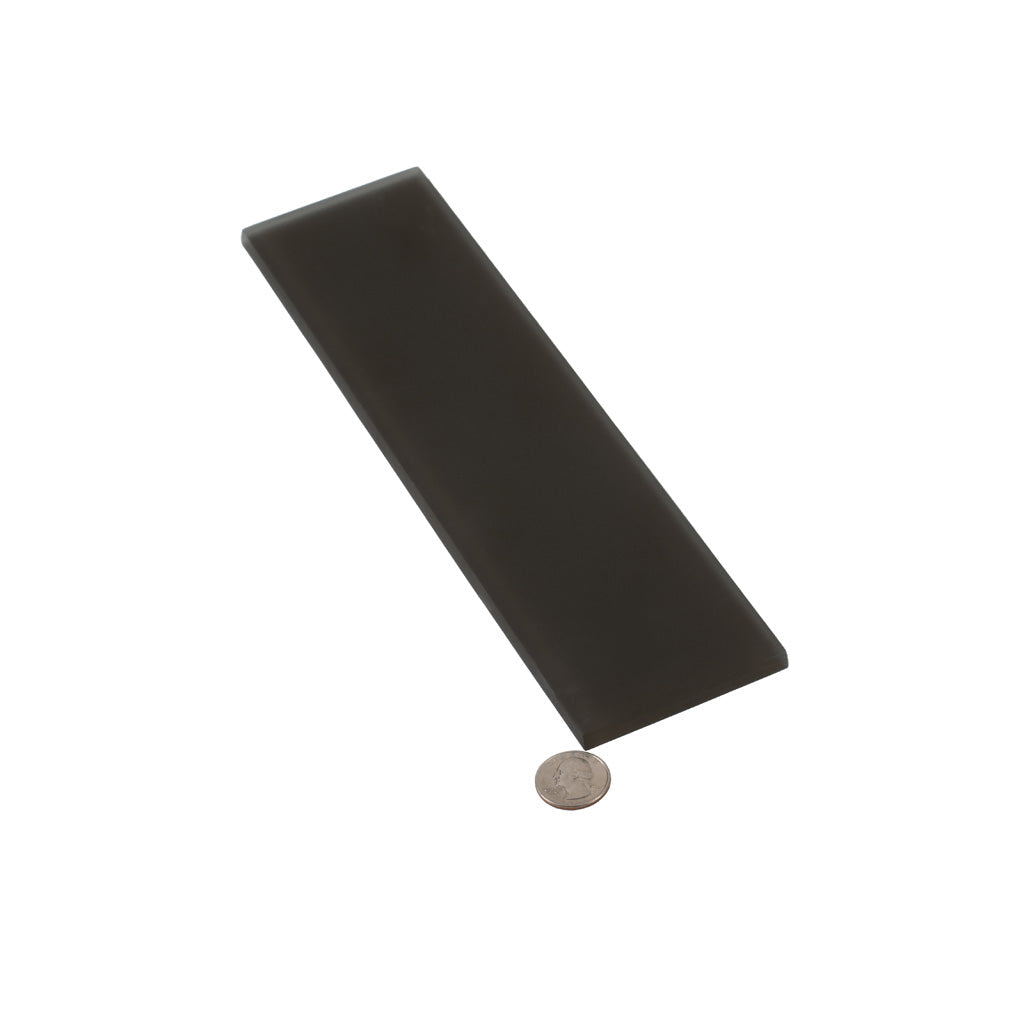 Ash Gray 3x12 Matte Subway Glass Tile (20 pack, 5 sq ft/case)
