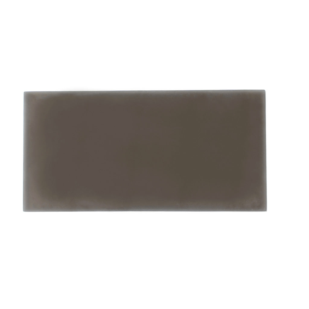 Ash Gray 3x6 Matte Subway Glass Tile (40 pack, 5 sq ft/case) - Sample