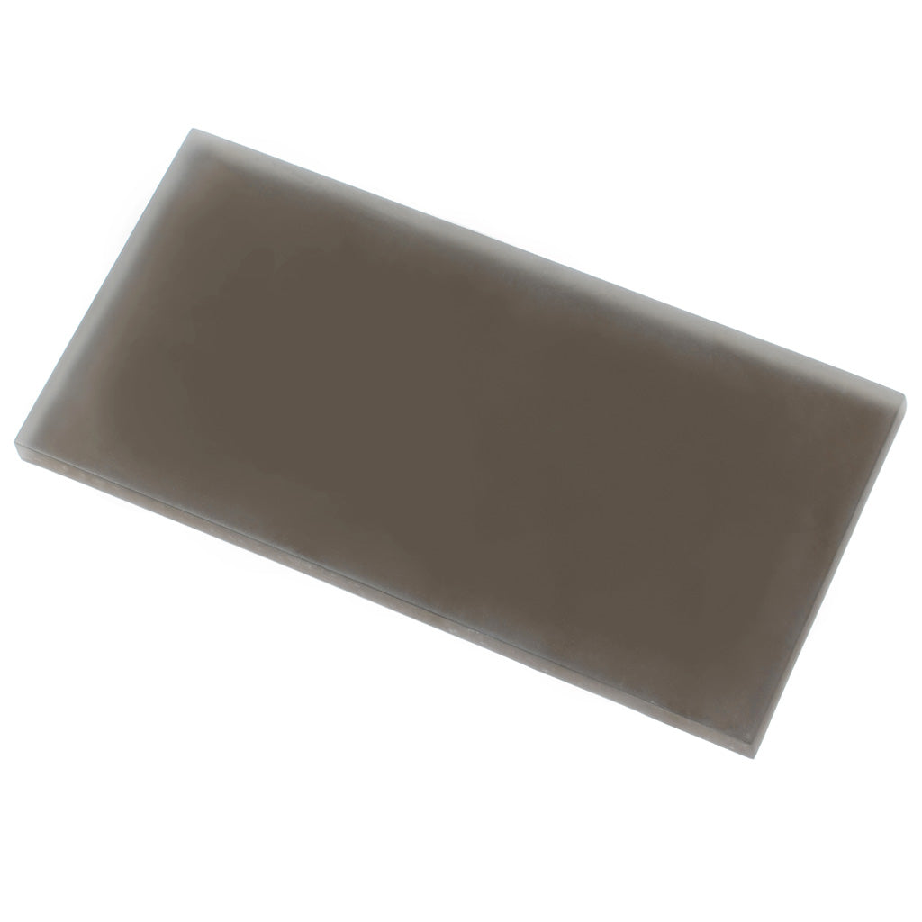 Ash Gray 3x6 Matte Subway Glass Tile (40 pack, 5 sq ft/case)