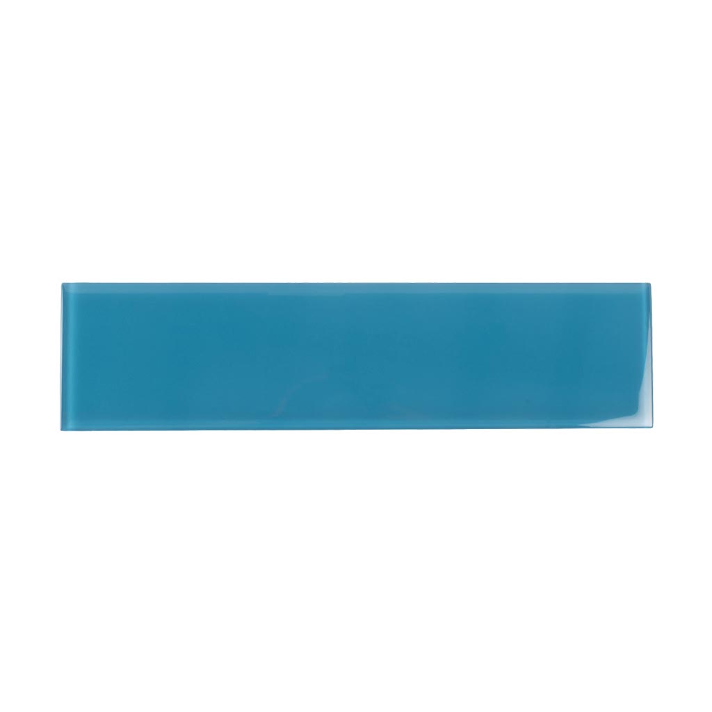 Cerulean Blue 4x16 Glossy Subway Glass Tile (12 pack, 5.33 sq ft/case)