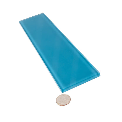 Cerulean Blue 3x12 Glossy Subway Glass Tile (20 pack, 5 sq ft/case)