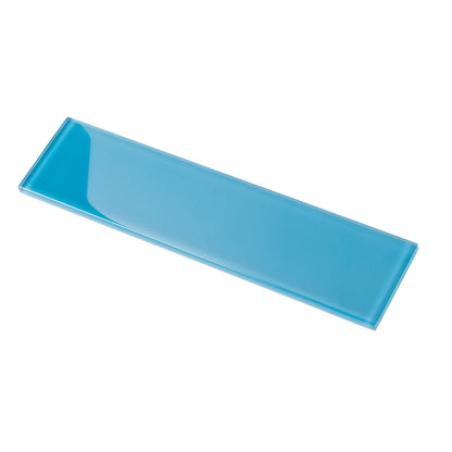 Cerulean Blue 3x12 Glossy Subway Glass Tile (20 pack, 5 sq ft/case) - Sample