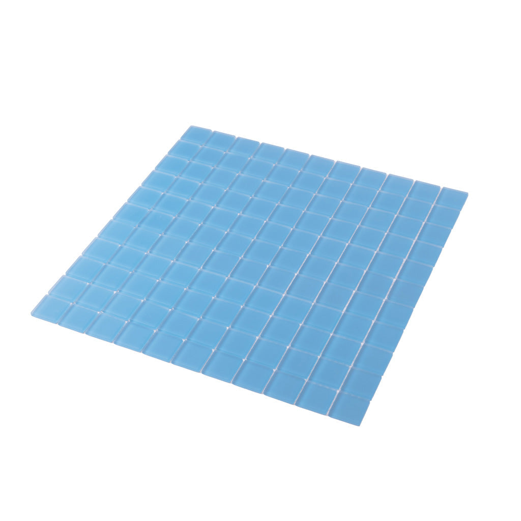 Cerulean Blue 12x12 Glossy Square Glass Mosaic Tile (10 pack, 9.67 sq ft/case)