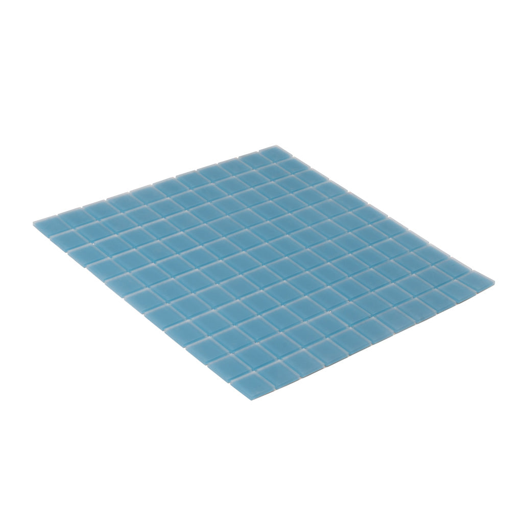 Cerulean Blue 12x12 Matte Square Glass Mosaic Tile (10 pack, 9.67 sq ft/case)