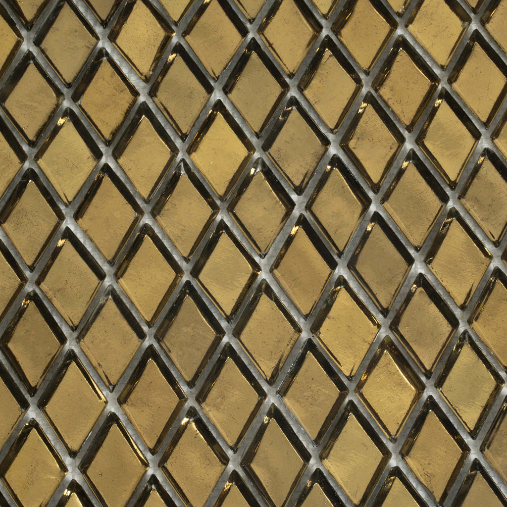 Gold 11x11 Glossy Diamond Glass Mosaic Tile (10 pack, 8.55 sq ft/case)