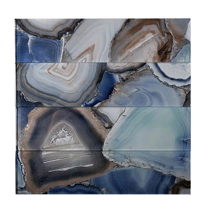 Sea Blue 3x12 Glossy Glass Subway Tile (20 pack, 5 sq ft/case)