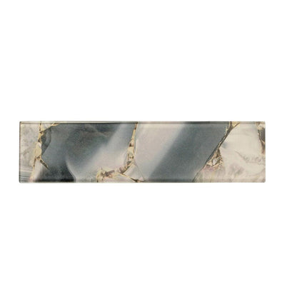 Gray 3x12 Glossy Glass Subway Tile (20 pack, 5 sq ft/case) - Sample